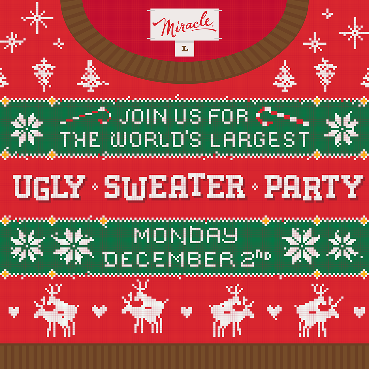 World's Largest Ugly Sweater Party - Miracle at The Haymaker